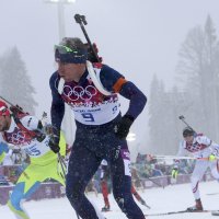 Jakov Fak (lijevo) i  Emil Hegle Svendsen