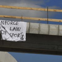 Transparenti na biciklističkoj utrci protiv HNS-a (4)