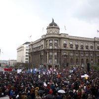 Prosvjed protiv Aleksandra Vučića u Beogradu