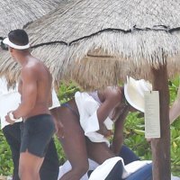 Serena Williams i Alexis Ohanian na plaži