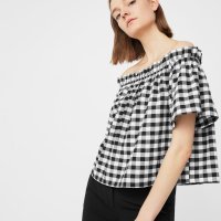 Mango, top s gingham uzorkom