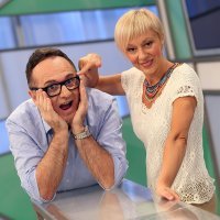 Željko Tomac i Blaženka Leib, voditelji emisije Dobro jutro, Hrvatska na HRT-u 2013.