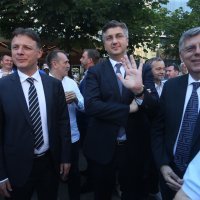 Gordan Jandroković, Andrej Plenković i Željko Reiner