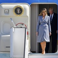 Melania Trump u Michael Kors outfitu u posjetu Belgiji