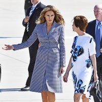 Melania Trump u Michael Kors outfitu u posjetu Belgiji