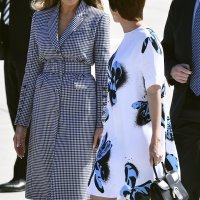 Melania Trump u Michael Kors outfitu u posjetu Belgiji