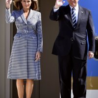 Melania Trump u Michael Kors outfitu u posjetu Belgiji