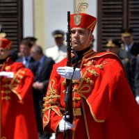 Državni vrh na smjeni straže Počasno-zaštitne bojne na Markovom trgu
