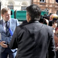 Maksim Poletaev, potpredsjednik Sberbanka, stigao na sastanak u Vladu