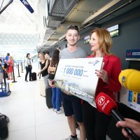 Zračna luka Franjo Tuđman dočekala i nagradila milijuntog putnika
