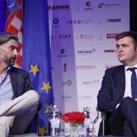 Dekan Visokog učilišta Algebra Mislav Balković i ministar rada Tomislav Ćorić