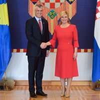 Predsjednik Kosova Hashim Thaci u službenom posjetu je Hrvatskoj na poziv predsjednice Kolinde Grabar-Kitarović