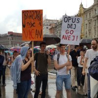 Prosvjedu su se odazvali i srednjoškolci