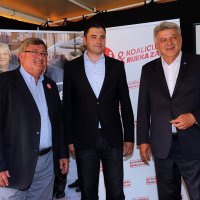 Vojko Obersnel, Davor Bernardić i Zlatko Komadina