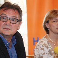 S Radimirom Čačićem 2011. na presici u Splitu