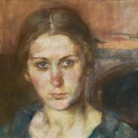 Hrvatske slikarice u Zagrebu, autoportret: Anka Krizmanić