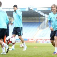 Trening hrvatske reprezentacije u Reykjaviku - Luka Modrić