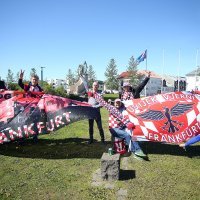 Hrvatski navijači u Reykjaviku uoči kvalifikacijske utakmice s Islandom