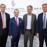 Investitor Anis Bibi, direktor Four Seasons Simon Casson, ministar turizma Gari Capelli, direktor banke Argaam Capital Dennis Wijsmuller