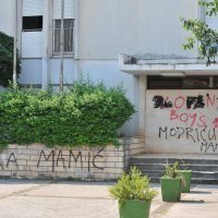 Grafiti protiv Luke Modrića u Zadru (2)