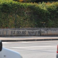Grafiti protiv Luke Modrića u Zadru (4)
