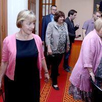 Goran Beus Richembergh, Vesna Pusić, Anka Mrak Taritaš i Nada Turina Đurić