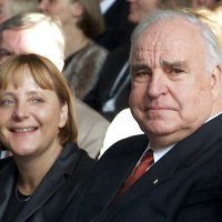 Helmut Kohl i mlada Angela Merkel