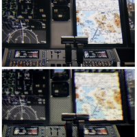 VR cockpit instrumentation scene