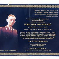 Policija zaustavila postavljanje ploče Juri Francetiću