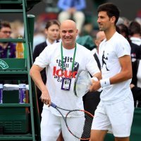 Andre Agassi i  Novak Đoković