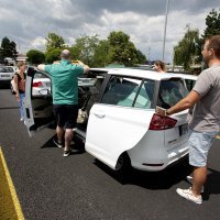 Kolona vozila pred naplatnom postajom Lučko