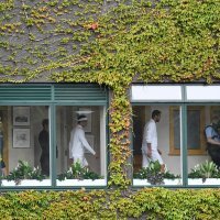 Izlazak na teren Roger Federer i Marin Čilić
