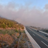 U Bilicama pokraj Šibenika veliki požar u blizini autoceste Zagreb - Split