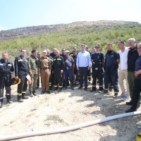 Plenković na požarištu iznad Podstrane