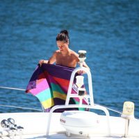 Viktorija Rađa na obiteljskoj jahti