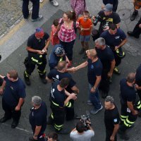 Povratak zagrebačkih vatrogasaca iz Dalmacije