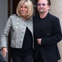 Brigitte Macron i Bono Vox