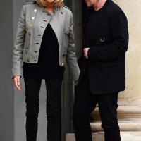 Brigitte Macron i Bono Vox