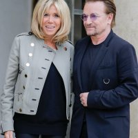 Brigitte Macron i Bono Vox