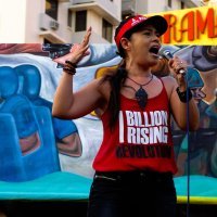 Glumica Monique Wilson podržala je prvosvibanjski prosvjed filipinskih radnika u Manili