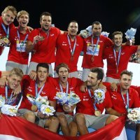 Slavlje hrvatskih vaterpolista