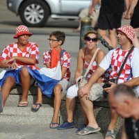 Hrvatski navijači na Trgu bana Jelačića (4)