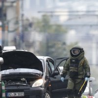 Uništavanje bombe u Bruxellesu