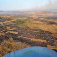 Pogled iz helikoptera na požare koji su buknuli na zadarskom području