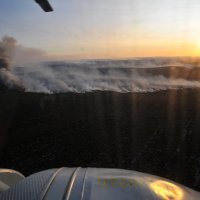 Pogled iz helikoptera na požare koji su buknuli na zadarskom području