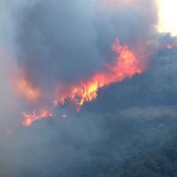 Gori kod Đevrske, u opasnosti je selo Mandići.