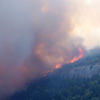 Gori kod Đevrske, u opasnosti je selo Mandići.