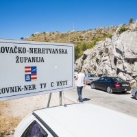 Kilometarske kolone na graničnom prijelazu Brgat