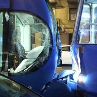 Sudar dva tramvaja i osobnog automobila u Tratinskoj ulici