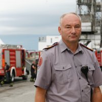 Hinko Mance, zapovjednik javne vatrogasne postrojbe grada Rijeke.